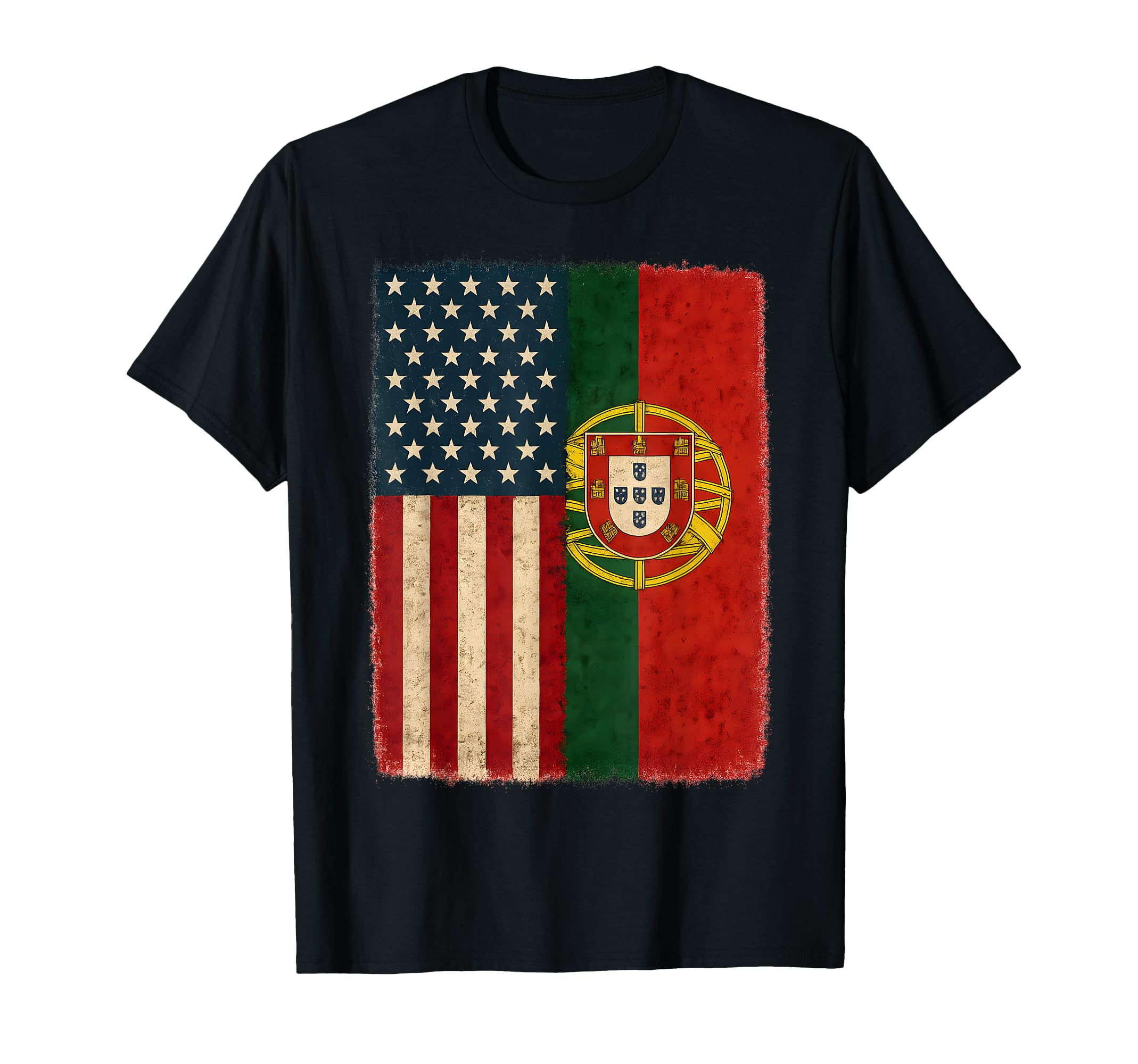 Usa American Flag Portugal T-Shirt - Casual Everyday Wear for Adults - T-Shirt, Sweatshirt, Hoodie