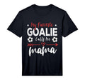My Favorite Goalie Calls Me Mama T-Shirt - Minimalist Print for Adults - T-Shirt, Sweatshirt, Hoodie