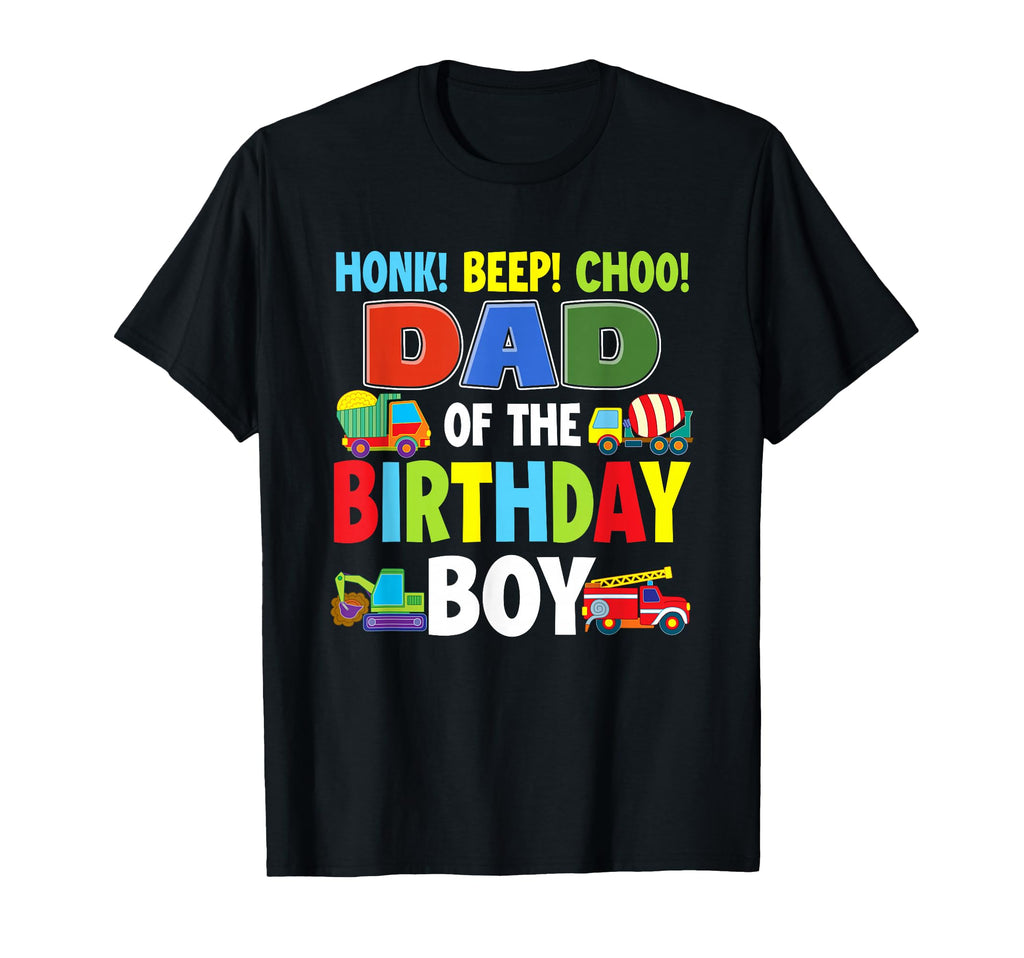Dad Birthday Transportation Trucks T-Shirt - Custom Art Print Men Women - T-Shirt, Sweatshirt, Hoodie