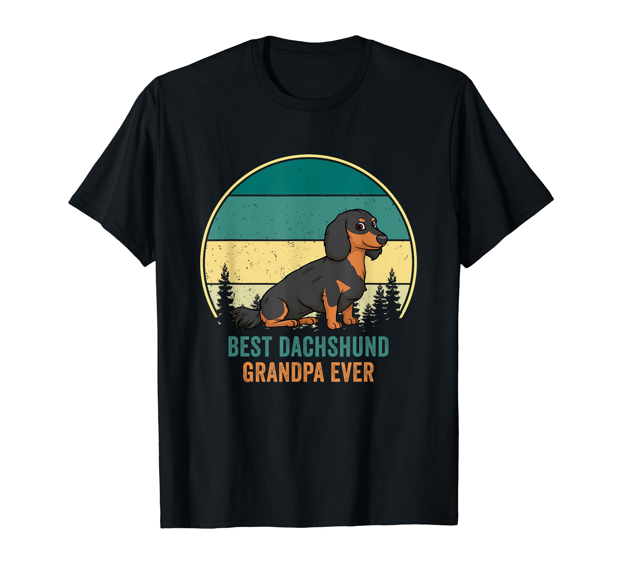Best Dachshund Grandpa Ever Weiner Dog T-Shirt - Trendy Graphic for Adults - T-Shirt, Sweatshirt, Hoodie