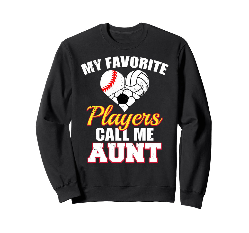 My Favorite Baseball Volleyball Soccer Sweatshirt - Trendy Graphic Unisex - T-Shirt, Sweatshirt, Hoodie