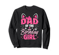 Dad Birthday Cat Kitty Family Matching Sweatshirt - Graphic Print Men Women - T-Shirt, Sweatshirt, Hoodie
