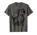 Dog Abstract Art Portrait Drawing T-Shirt - Custom Art Print Unisex - T-Shirt, Sweatshirt, Hoodie