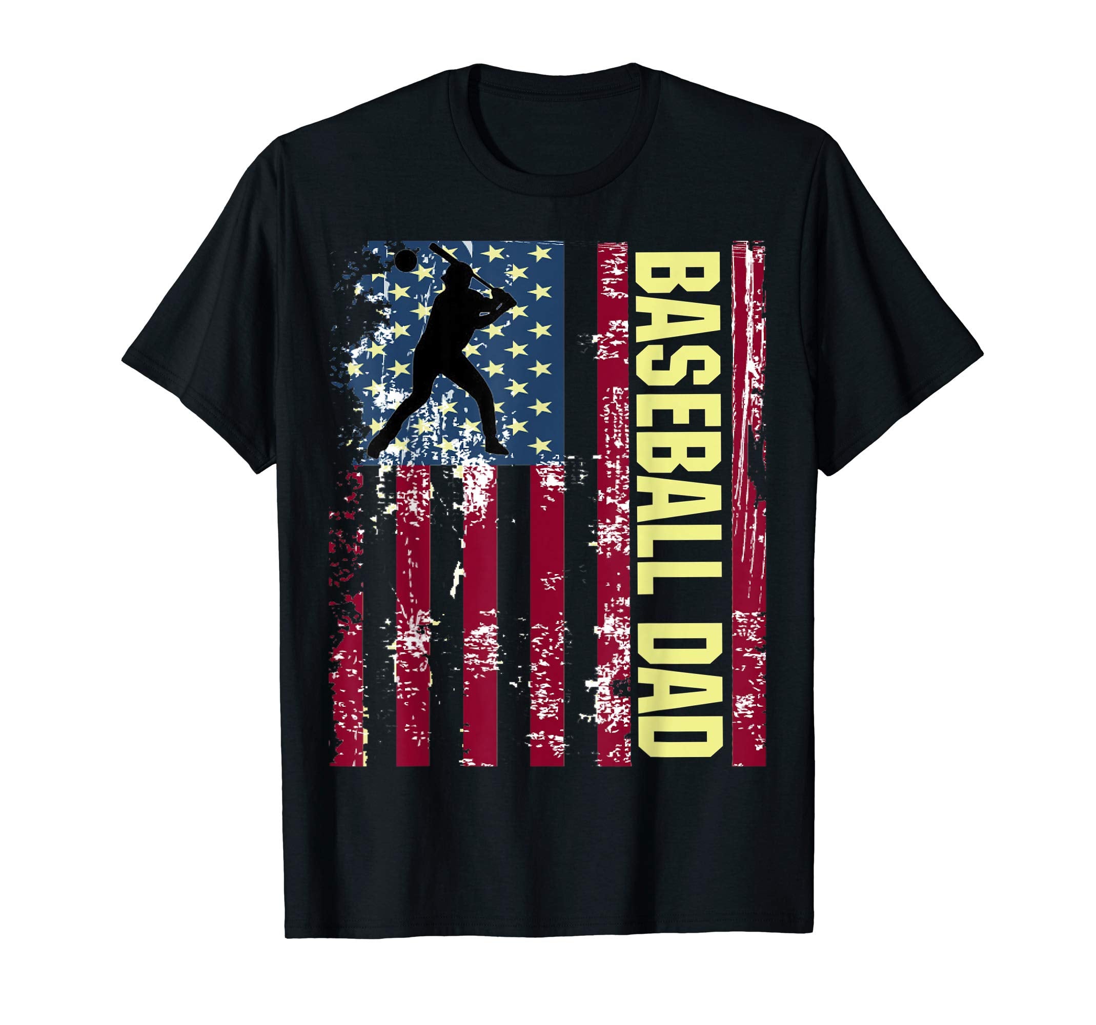 Mens American Flag Dad Baseball Flag T-Shirt - Streetwear Style for Adults - T-Shirt, Sweatshirt, Hoodie