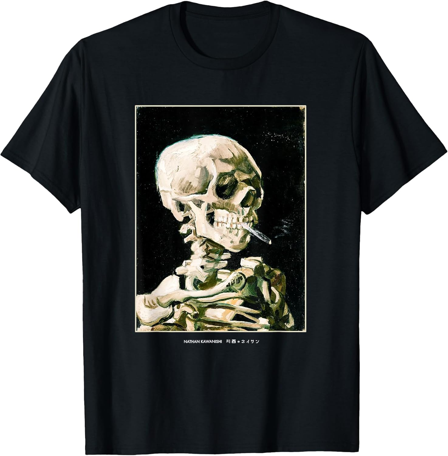 Van Gogh Aesthetic Skeleton Streetwear Skull Graphic - Adult & Kids T-Shirts, Sweatshirts & Hoodies apparel design preview 1