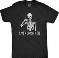 Funny Skeleton Hilarious Mens Halloween with Vampires - Adult & Kids T-Shirts, Sweatshirts & Hoodies apparel design preview 1