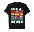 Fathers Day Dad Level Unlocked Funny T-Shirt - Custom Art Print for Adults - T-Shirt, Sweatshirt, Hoodie