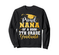 Proud Nana Class 2026 7Th Grade Sweatshirt - Aesthetic Graphic for Adults - T-Shirt, Sweatshirt, Hoodie