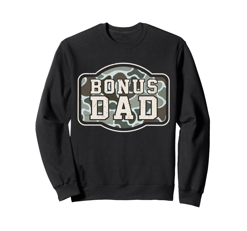 Camo Bonus Dad Camouflage Hunting Sweatshirt - Custom Art Print for Adults - T-Shirt, Sweatshirt, Hoodie