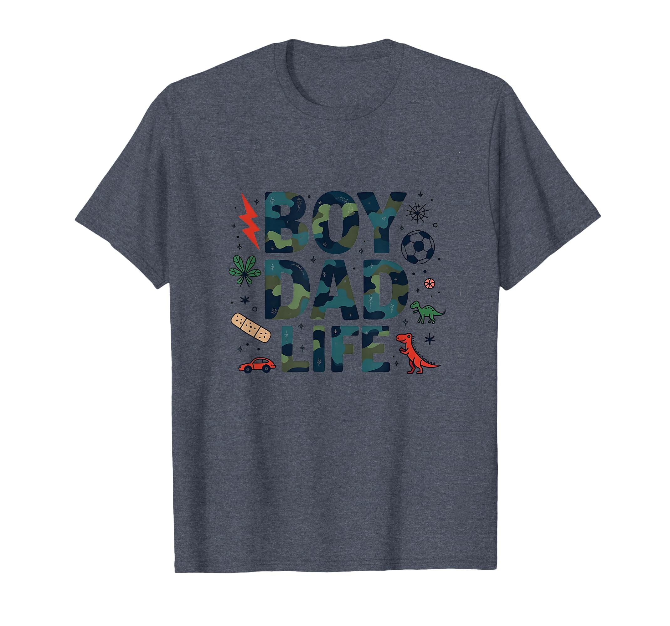 Dad Life Adventure Camo Dinosaur T-Shirt - Fun Novelty Design Unisex - T-Shirt, Sweatshirt, Hoodie