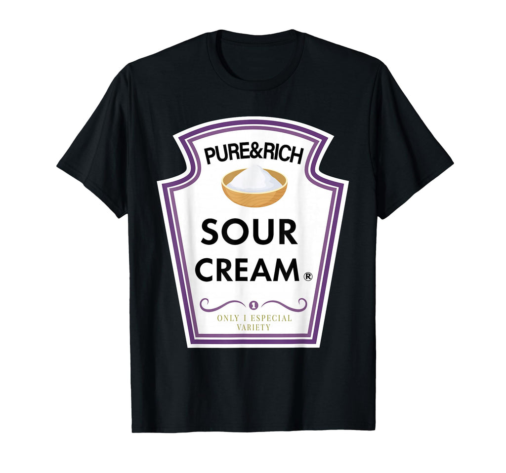 Funny Sour Cream Group Condiment Family T-Shirt - Custom Art Print Unisex - T-Shirt, Sweatshirt, Hoodie