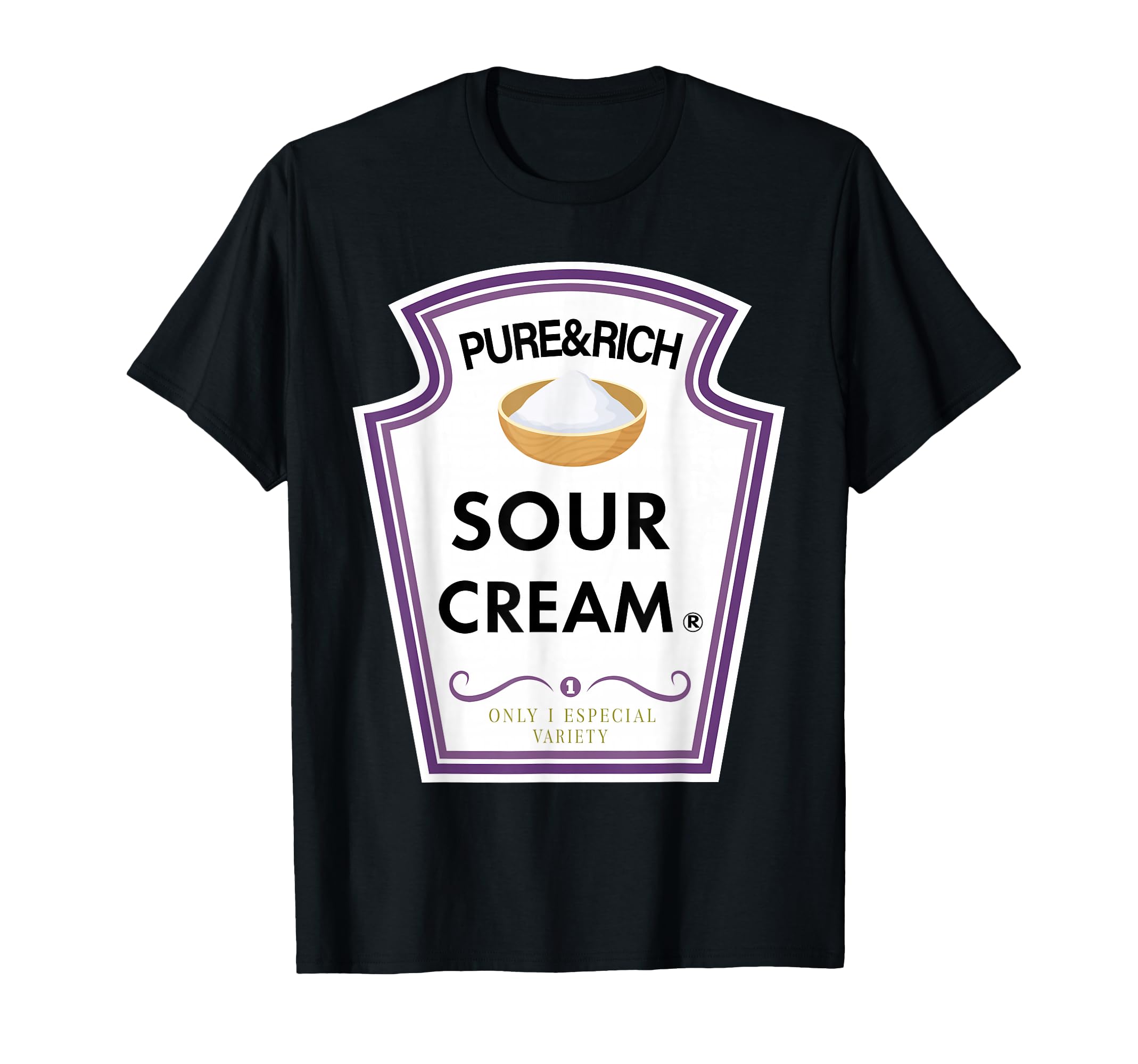 Funny Sour Cream Group Condiment Family T-Shirt - Custom Art Print Unisex - T-Shirt, Sweatshirt, Hoodie