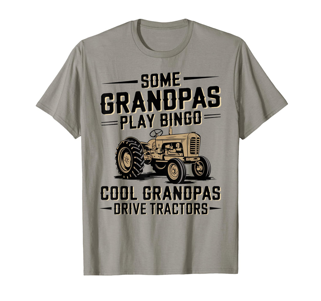 Grandpas Drive Tractors Farming Farmer T-Shirt - Trendy Graphic for Adults - T-Shirt, Sweatshirt, Hoodie