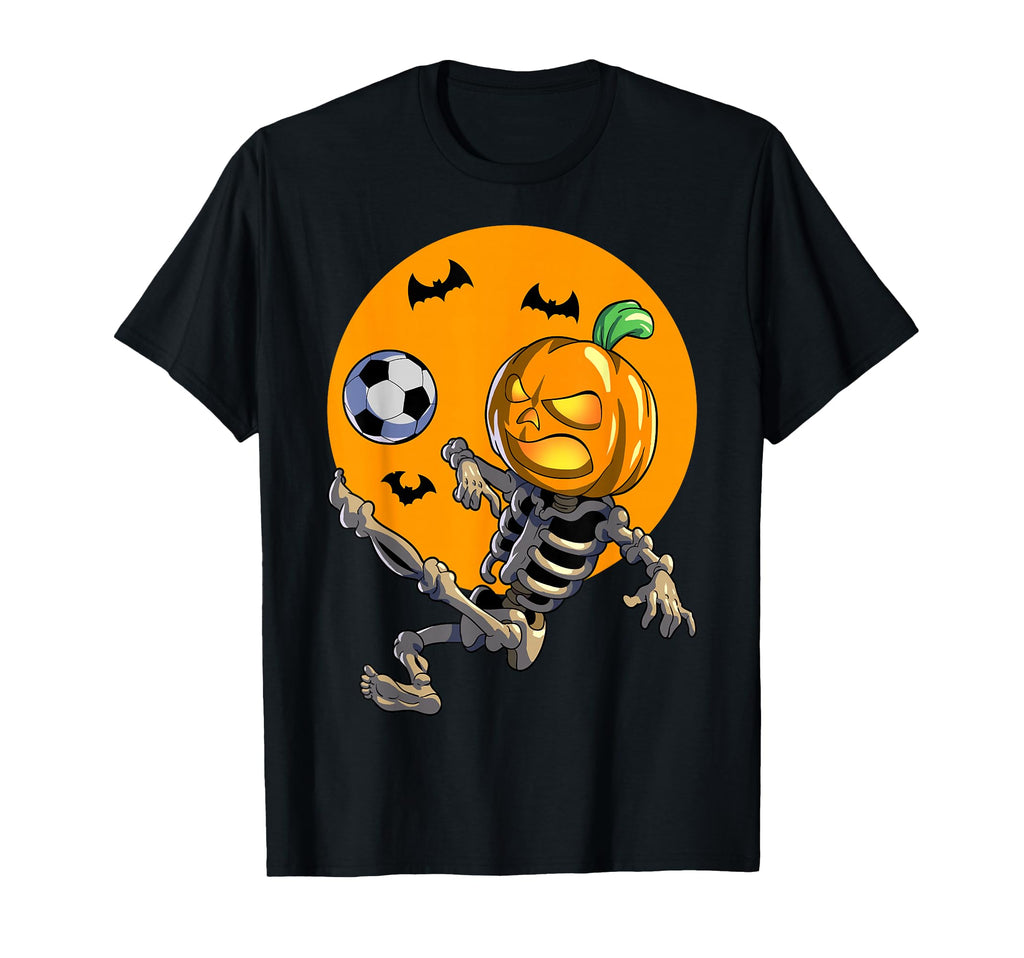 Soccer Skeleton Halloween Soccer T-Shirt - Casual Everyday Wear Unisex - T-Shirt, Sweatshirt, Hoodie