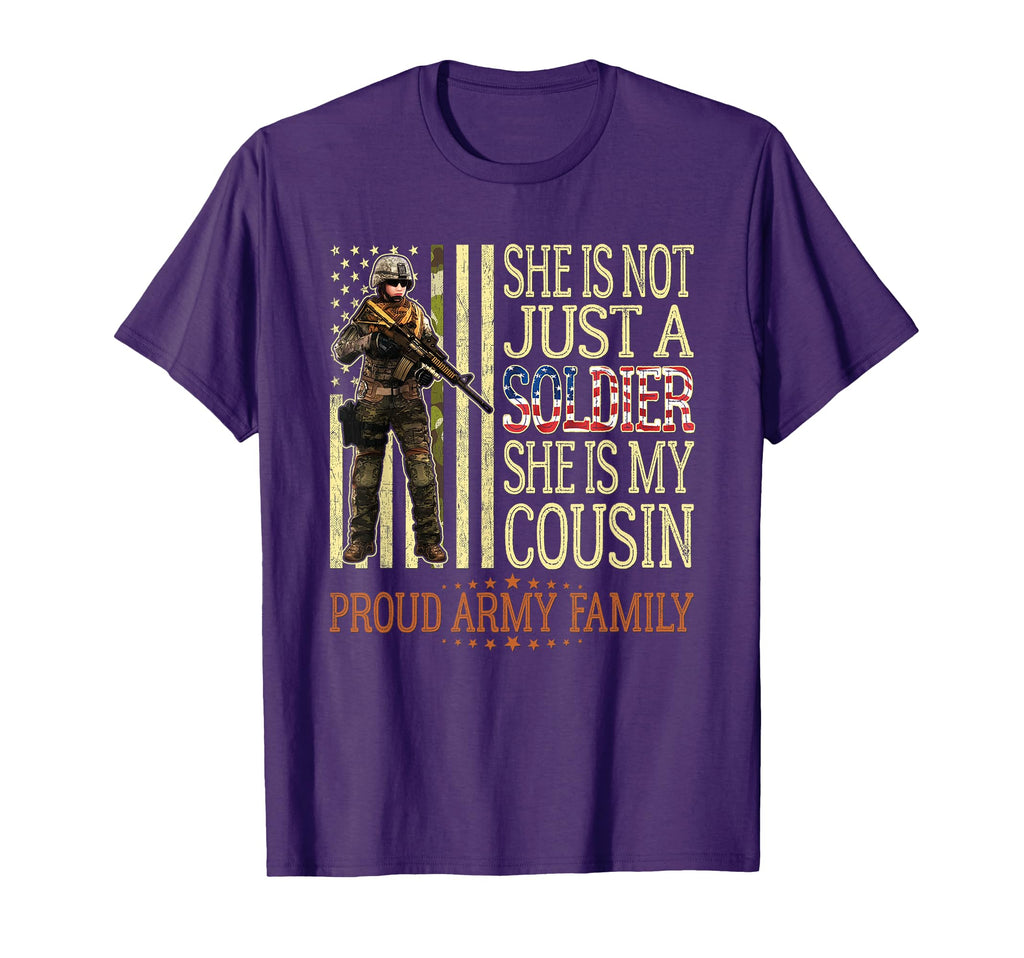 My Cousin Is My Soldier Hero Proud T-Shirt - Fun Novelty Design Men Women - T-Shirt, Sweatshirt, Hoodie