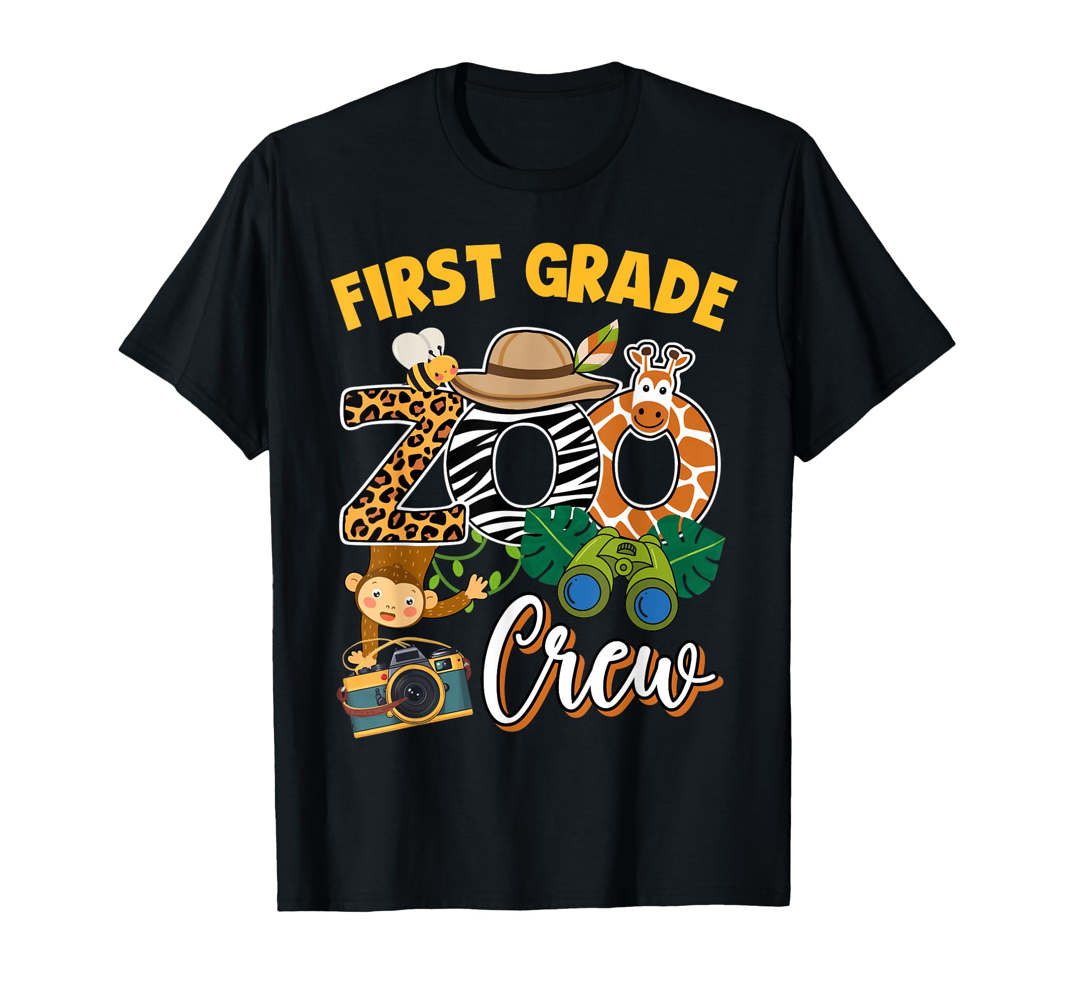 First Grade Zoo Field Trip Squad T-Shirt - Minimalist Print Men Women - T-Shirt, Sweatshirt, Hoodie