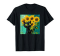 Funny Van Gogh Sunflowers Cat T-Shirt - Graphic Print Unisex - T-Shirt, Sweatshirt, Hoodie