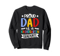 Proud Dad Kindergarten Graduate Dad Sweatshirt - Trendy Graphic Men Women - T-Shirt, Sweatshirt, Hoodie