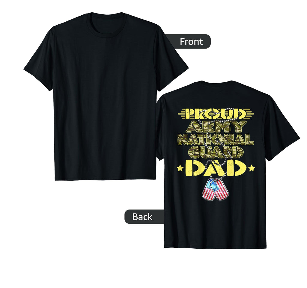 Proud Army National Guard Dad Dog T-Shirt - Minimalist Print for Adults - T-Shirt, Sweatshirt, Hoodie