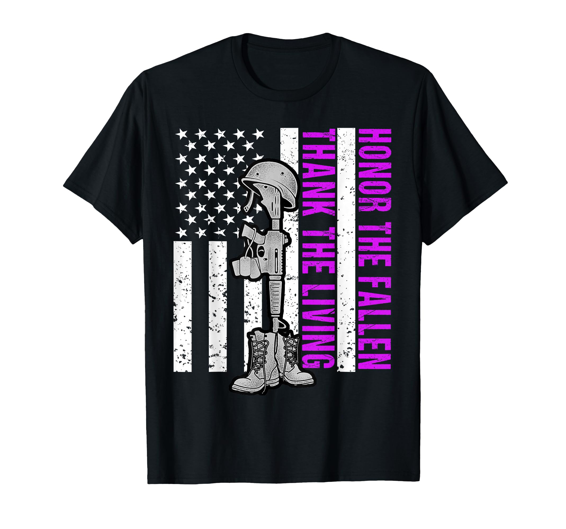Purple Heart Day Military Honor Fallen T-Shirt - Trendy Graphic for Adults - T-Shirt, Sweatshirt, Hoodie