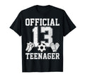 13 Teenager Soccer Lover Sports 13Th T-Shirt - Aesthetic Graphic Men Women - T-Shirt, Sweatshirt, Hoodie