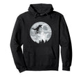 Dino Trex Riding Moon Bike Halloween Hoodie - Novelty Apparel for Adults - T-Shirt, Sweatshirt, Hoodie