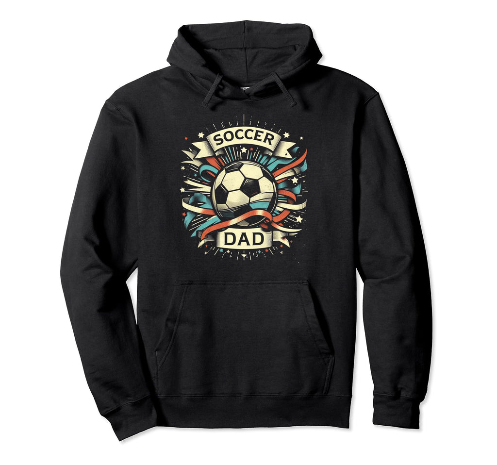 Soccer Dad Family Matching Dad Fathers Hoodie - Graphic Print for Adults - T-Shirt, Sweatshirt, Hoodie