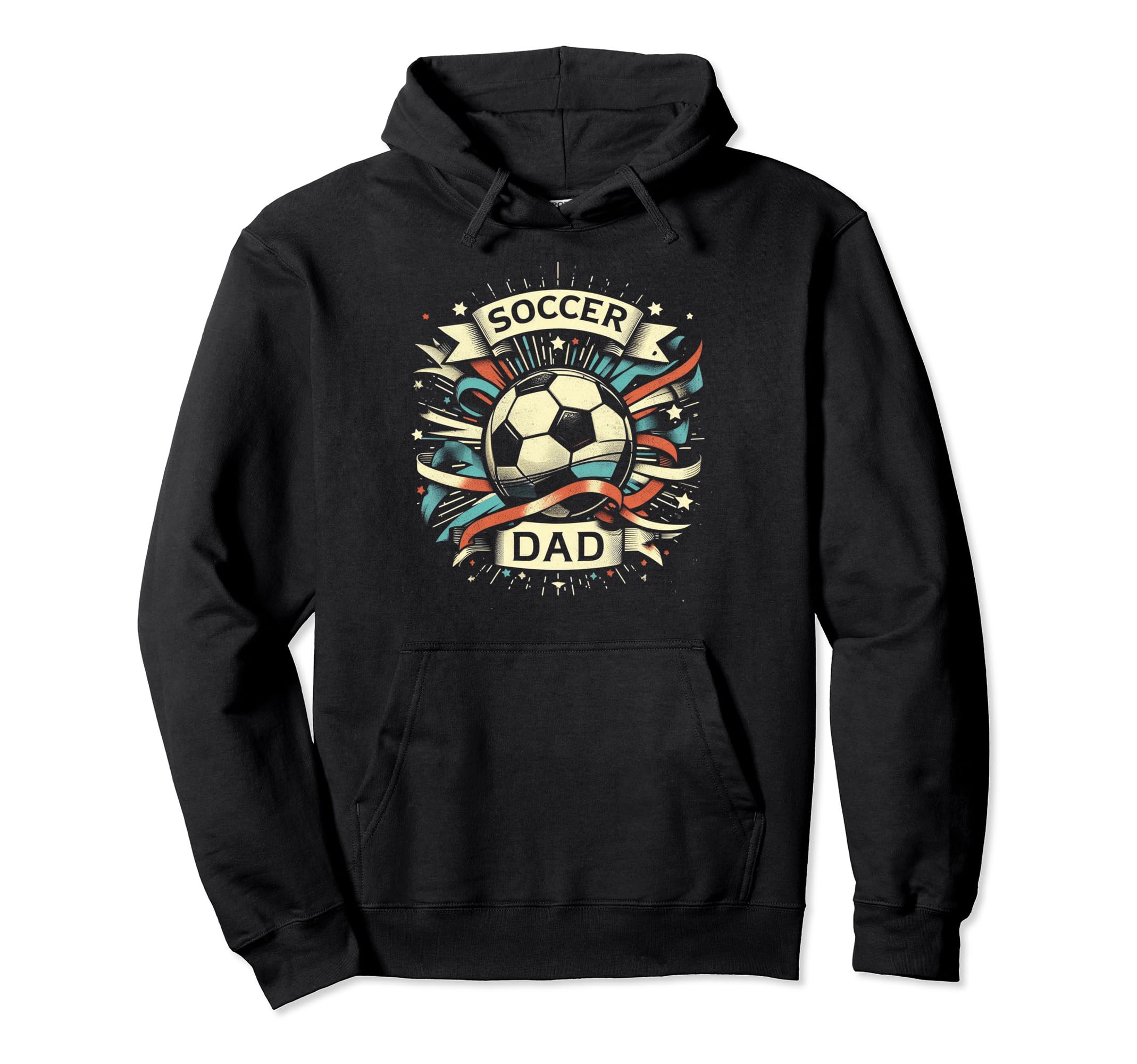 Soccer Dad Family Matching Dad Fathers Hoodie - Graphic Print for Adults - T-Shirt, Sweatshirt, Hoodie