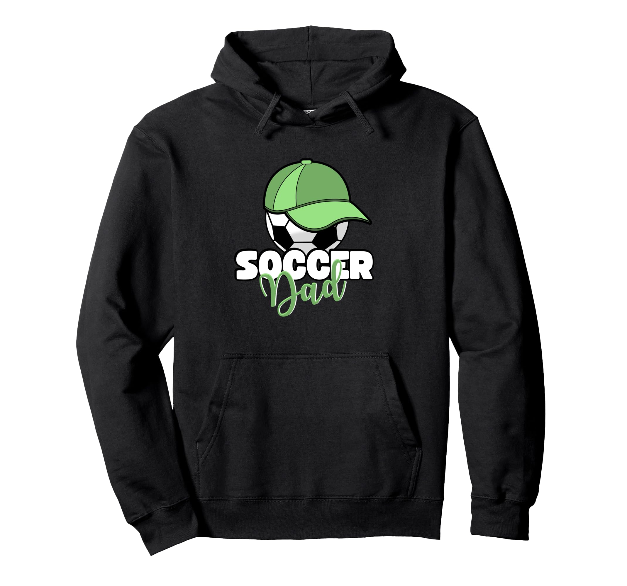 Soccer Dad Proud Football Dad Footballer Dad Hoodie - Graphic Print Unisex - T-Shirt, Sweatshirt, Hoodie