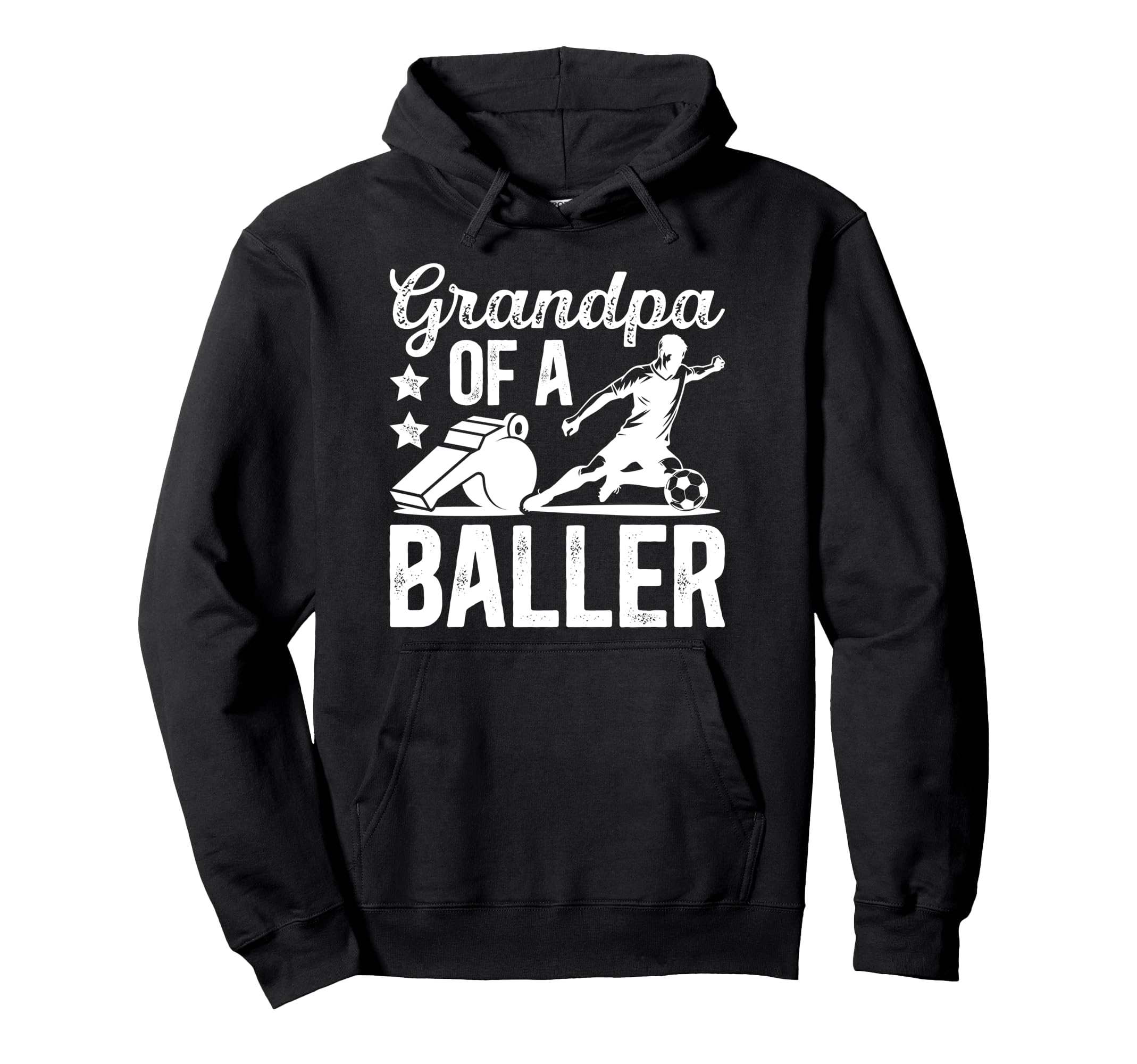 Grandpa Baller Soccer Grandpa Soccer Player Hoodie - Unique Graphic Unisex - T-Shirt, Sweatshirt, Hoodie
