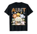 Aunt Wild One 1St Birthday Safari Jungle T-Shirt - Minimalist Print Unisex - T-Shirt, Sweatshirt, Hoodie