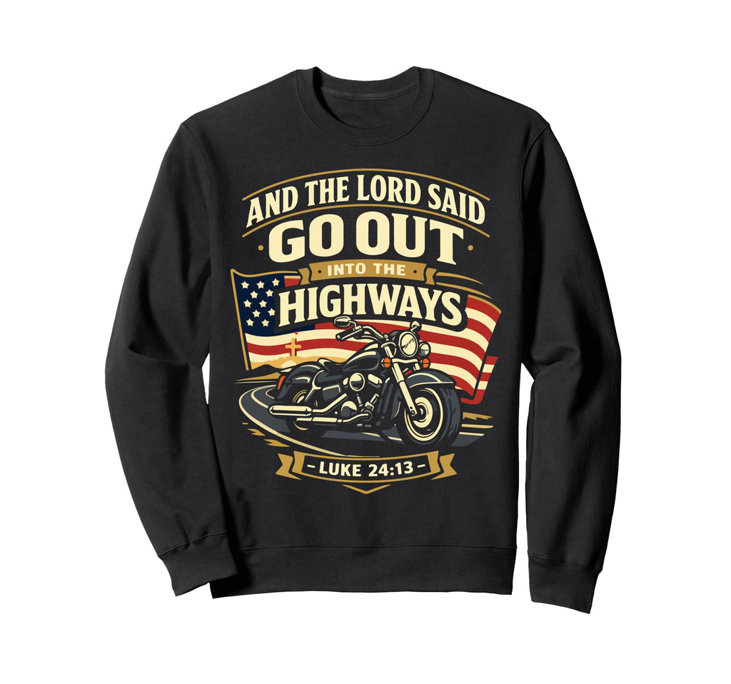Christian Motorcycle Biker And Sweatshirt - Streetwear Style for Adults - T-Shirt, Sweatshirt, Hoodie
