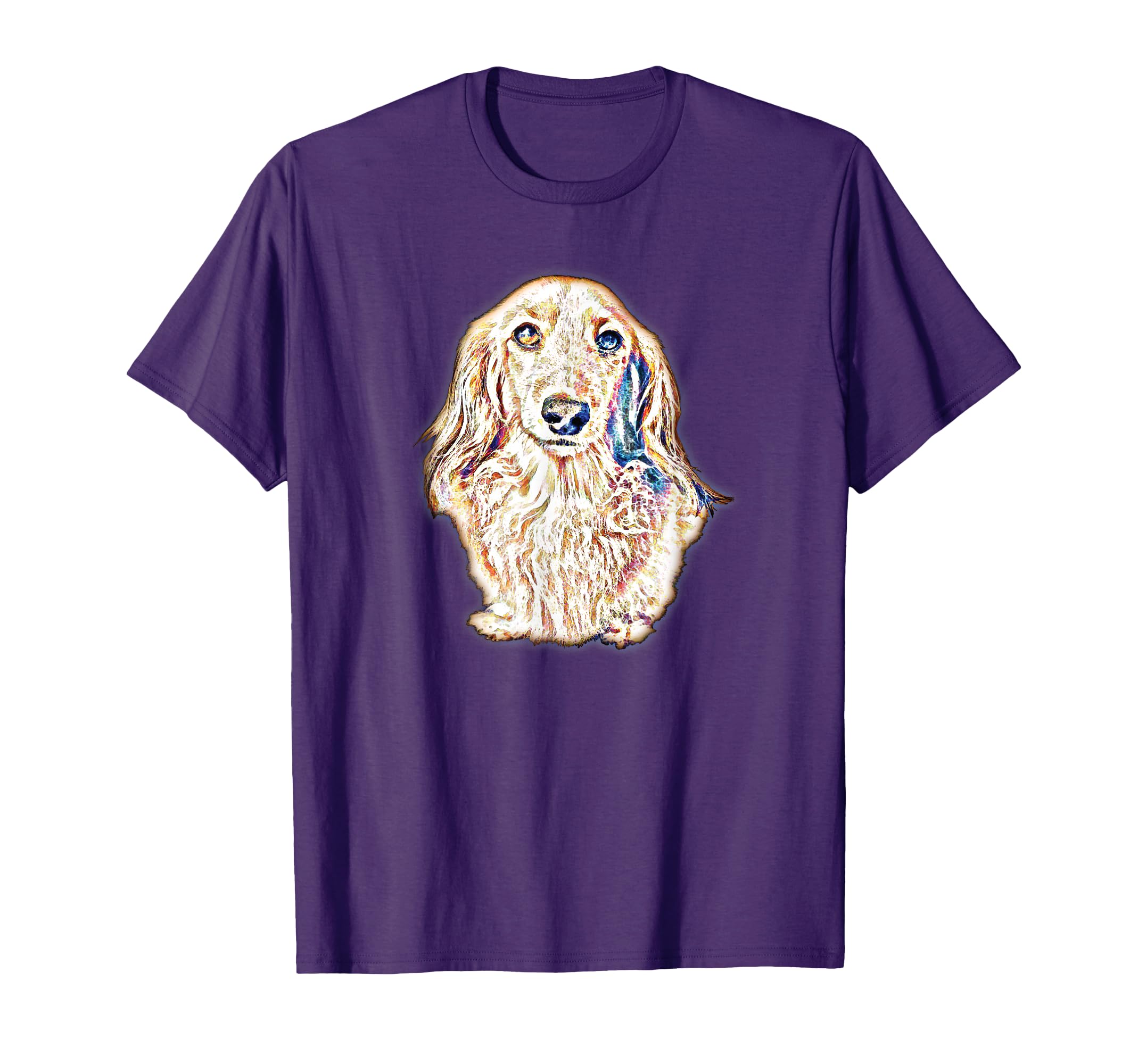 Long Hair Dachshund Gifts Sausage T-Shirt - Fun Novelty Design Men Women - T-Shirt, Sweatshirt, Hoodie