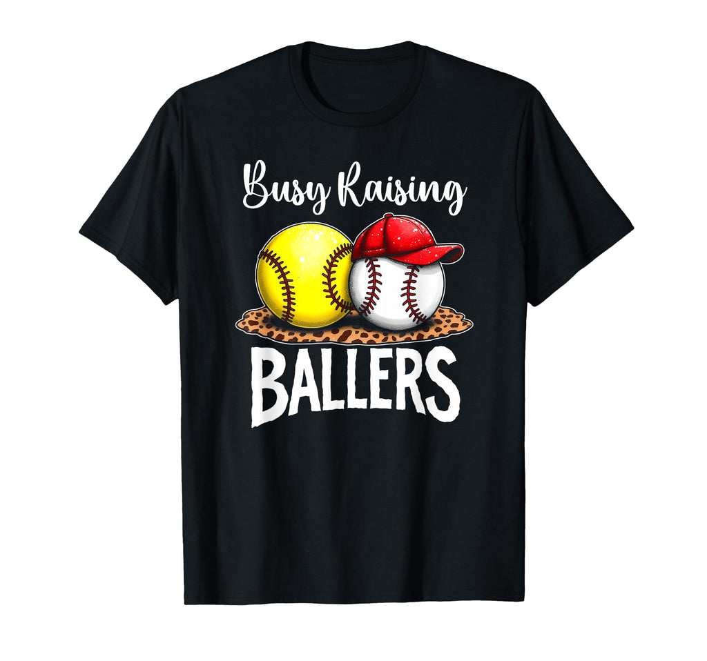Joyful Busy Raising Ballers T-Shirt - Aesthetic Graphic for Adults - T-Shirt, Sweatshirt, Hoodie
