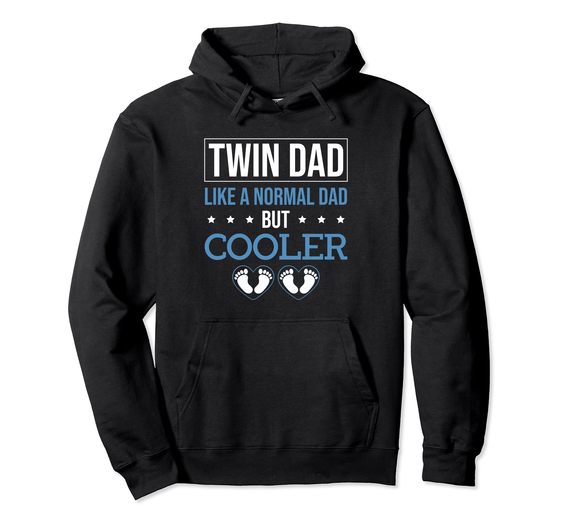 Dad Twins Father Two Twin Dad Hoodie - Trendy Graphic for Adults - T-Shirt, Sweatshirt, Hoodie