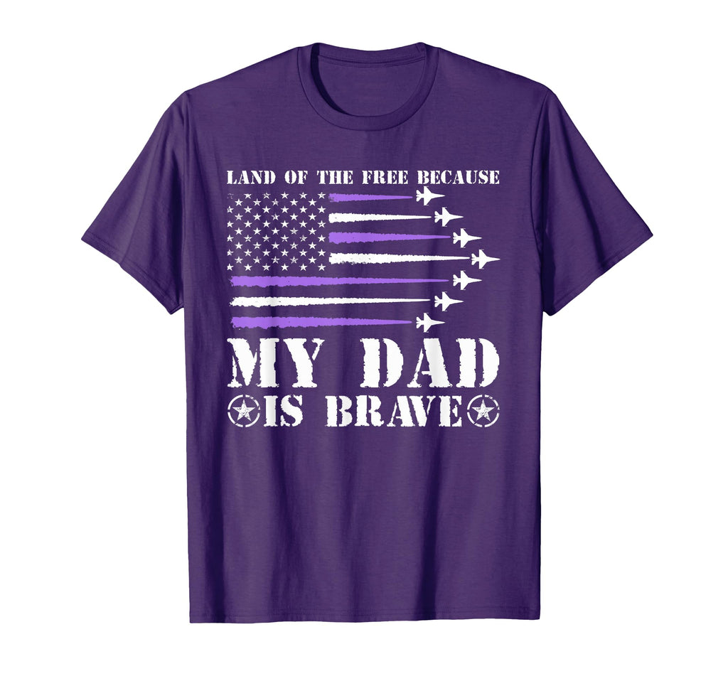 Military Child Month Land Free My Dad T-Shirt - Unique Graphic for Adults - T-Shirt, Sweatshirt, Hoodie