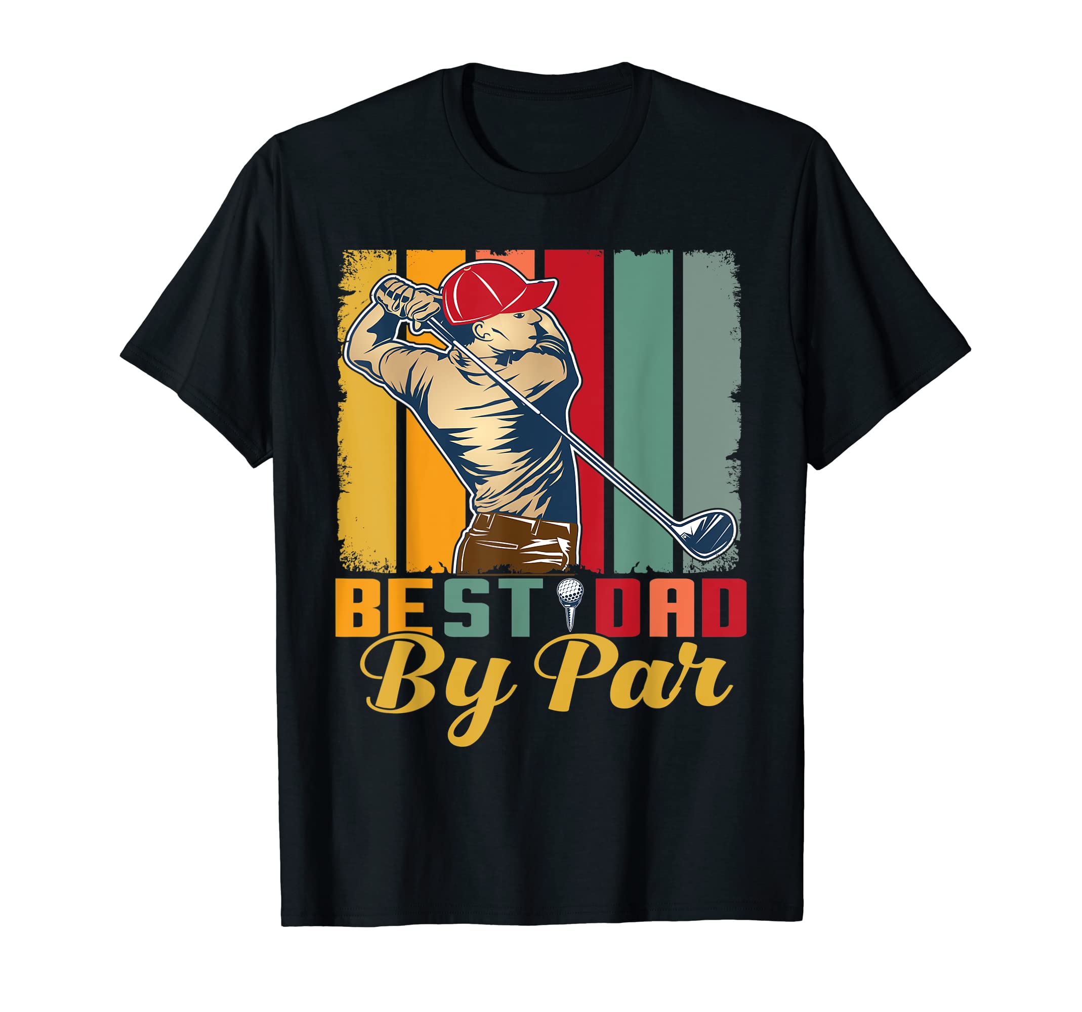 Mens Best Dad Par Father S Day Golf T-Shirt - Aesthetic Graphic for Adults - T-Shirt, Sweatshirt, Hoodie