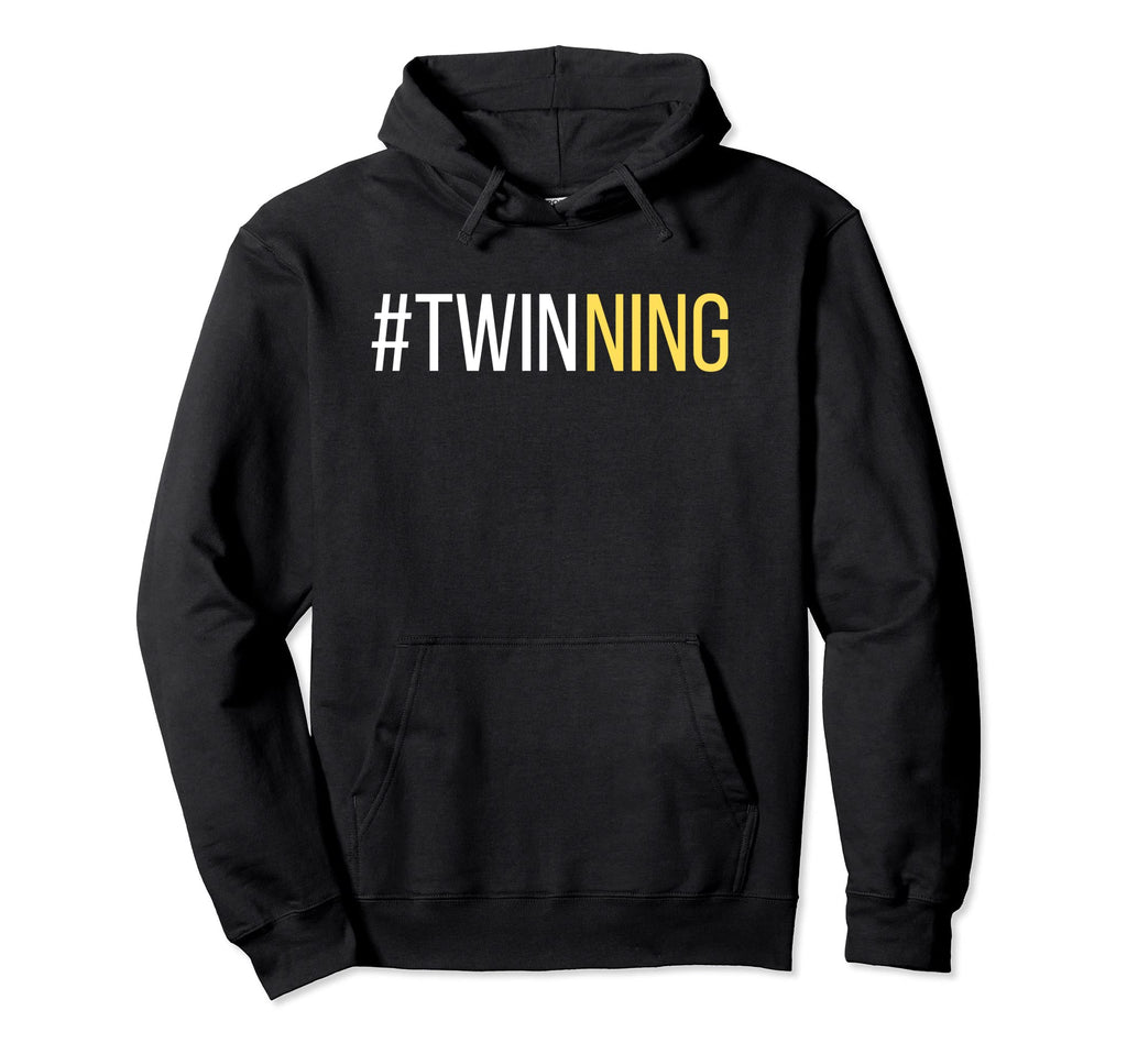 Twinning Parent Mom Dad Funny Twins Hoodie - Minimalist Print Unisex - T-Shirt, Sweatshirt, Hoodie