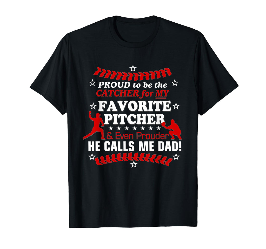 Favorite Baseball Player Calls Me Dad T-Shirt - Graphic Print Men Women - T-Shirt, Sweatshirt, Hoodie