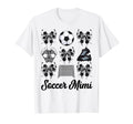 Soccer Mimi Bow Soccer Mom Mommy T-Shirt - Fun Novelty Design Men Women - T-Shirt, Sweatshirt, Hoodie