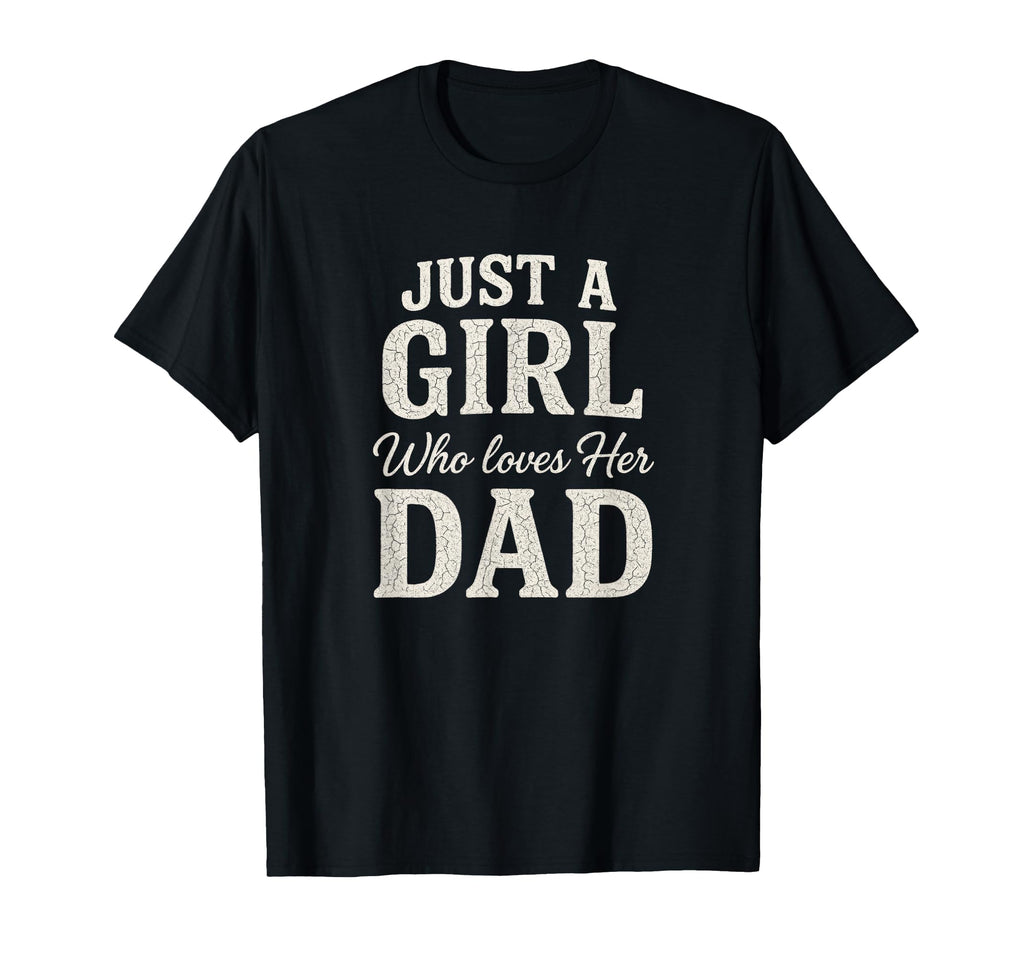 Just Who Loves Her Dad Matching T-Shirt - Minimalist Print for Adults - T-Shirt, Sweatshirt, Hoodie