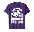 Proud Grandpa Soccer Ball Senior 2025 T-Shirt - Custom Art Print Unisex - T-Shirt, Sweatshirt, Hoodie