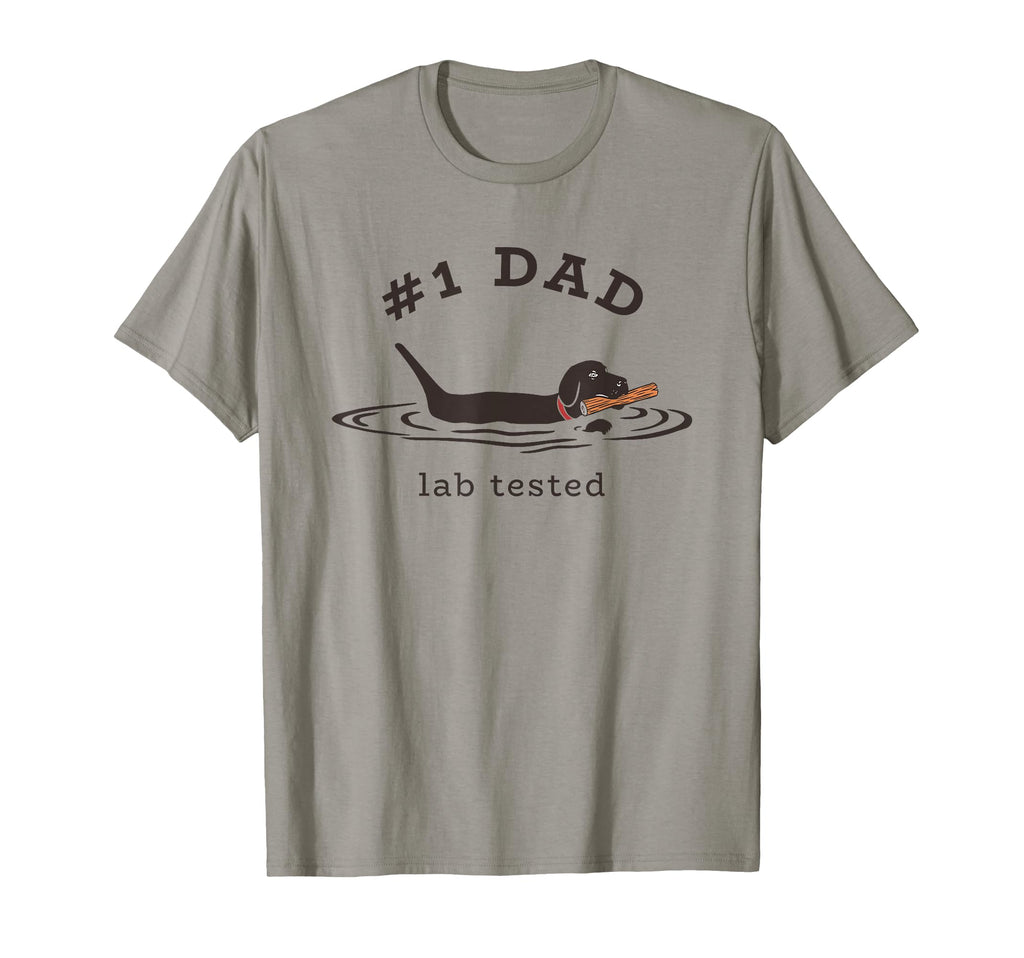 1 Dad Lab Tested Pun Labrador Retriever T-Shirt - Graphic Print Men Women - T-Shirt, Sweatshirt, Hoodie