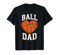 Basketball Ball Dad Heart Fathers Day T-Shirt - Trendy Graphic Unisex - T-Shirt, Sweatshirt, Hoodie