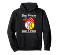 Busy Raising Ballers Funny Softball Hoodie - Custom Art Print Men Women - T-Shirt, Sweatshirt, Hoodie