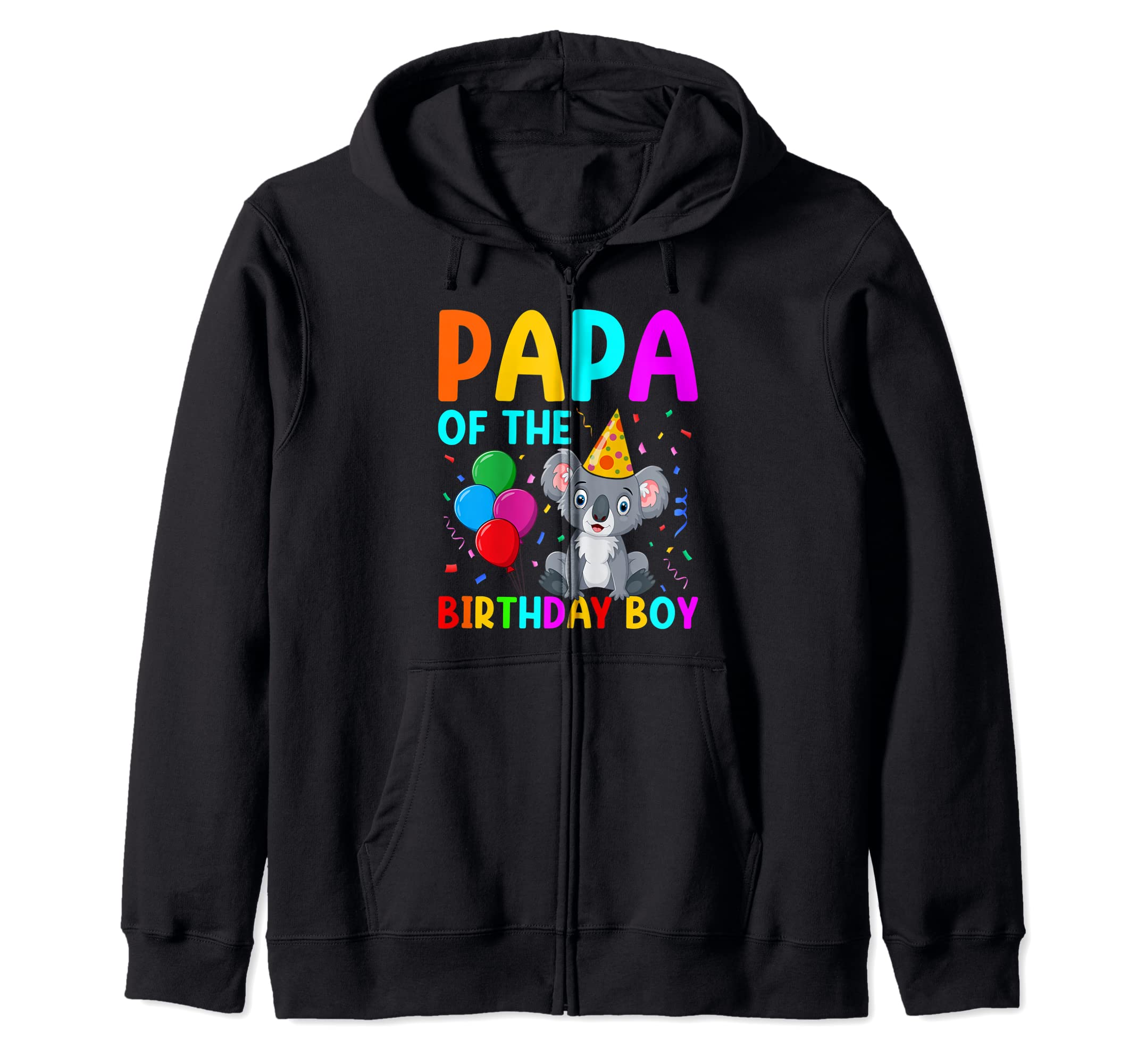 Papa Birthday Koala Bear Gift Dad Hoodie - Novelty Apparel Men Women - T-Shirt, Sweatshirt, Hoodie