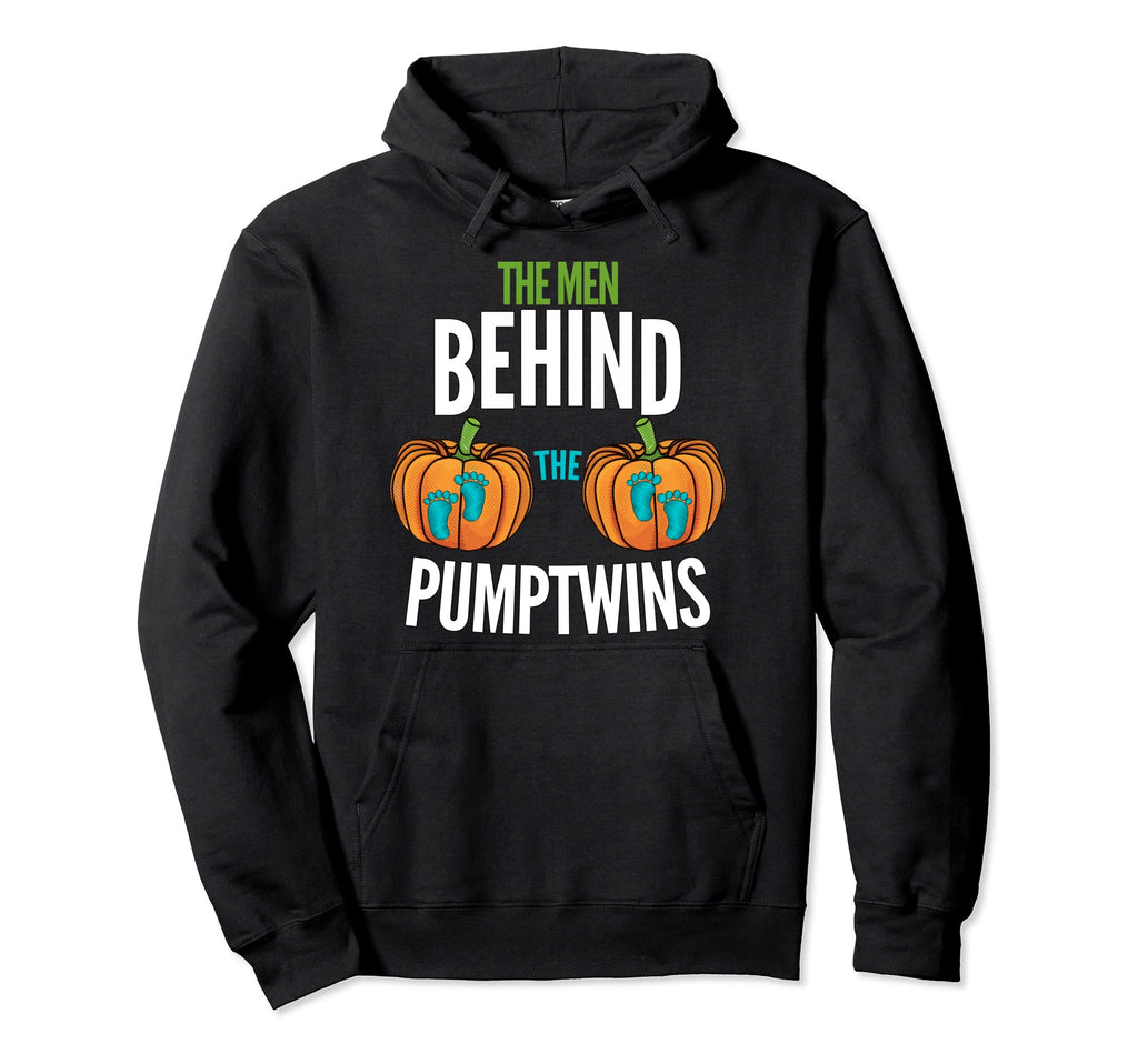 Behind Pumptwins Twins Halloween Hoodie - Unique Graphic for Adults - T-Shirt, Sweatshirt, Hoodie