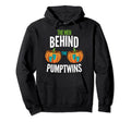 Behind Pumptwins Twins Halloween Hoodie - Unique Graphic for Adults - T-Shirt, Sweatshirt, Hoodie