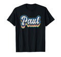 Paul First Name 70S 80S Personalized T-Shirt - Minimalist Print Unisex - T-Shirt, Sweatshirt, Hoodie