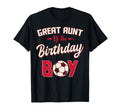 Great Aunt Birthday Soccer Player T-Shirt - Casual Everyday Wear Men Women - T-Shirt, Sweatshirt, Hoodie